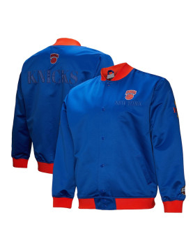NY Knicks OG 3.0 Lightweight Blue Satin Jacket