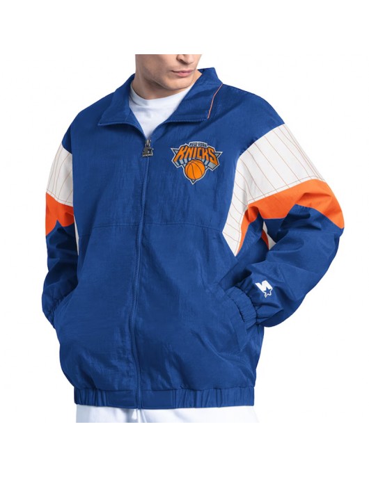 NY Knicks Yard Line Blue Full-Zip Jacket