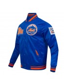 NY Mets Best of Classic Rib Satin Jacket NY Mets Best of Classic Rib Satin Jacket