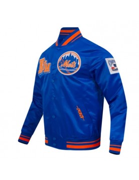 NY Mets Best of Classic Rib Satin Jacket