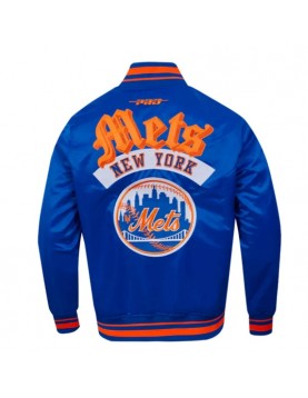 NY Mets Best of Classic Rib Satin Jacket