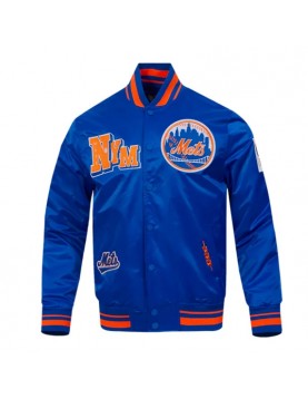 NY Mets Best of Classic Rib Satin Jacket