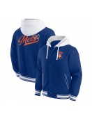 NY Mets Royal Cotton Hooded Jacket