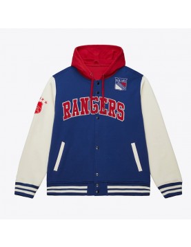 NY Rangers Rinkside Varsity Fleece Jacket