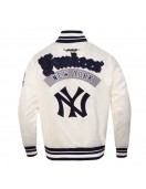 NY Yankees Best of Classic Rib Satin Jacket