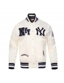 NY Yankees Best of Classic Rib Satin Jacket NY Yankees Best of Classic Rib Satin Jacket