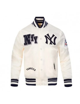 NY Yankees Best of Classic Rib Satin Jacket
