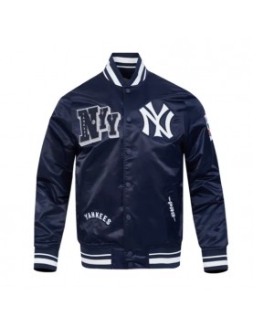 NY Yankees Best of Classic Rib Satin Jacket