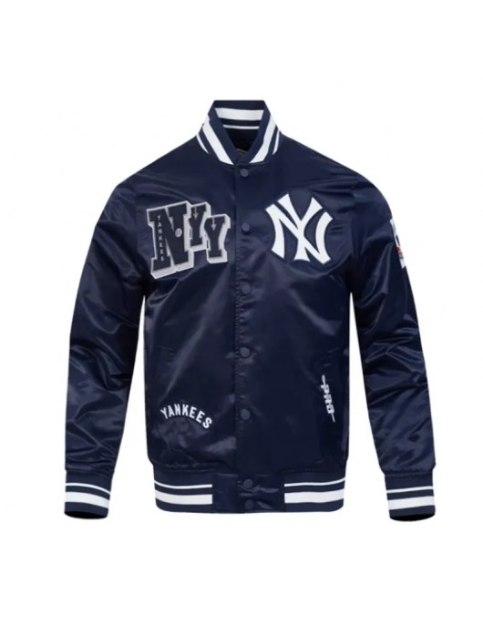 NY Yankees Best of Classic Rib Satin Jacket NY Yankees Best of Classic Rib Satin Jacket