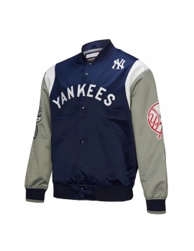 NY Yankees Cooperstown Team Origins Satin Jacket