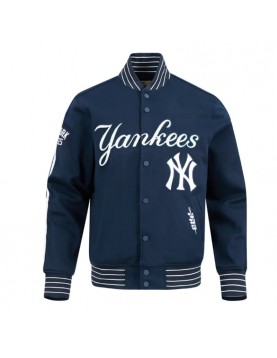 NY Yankees Game Day Navy Jacket with Current Logo