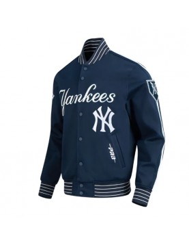 NY Yankees Game Day Navy Jacket with Current Logo