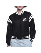 NY Yankees Printed Logo Varsity Satin Jacket