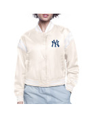 NY Yankees Printed Logo Varsity Satin Jacket