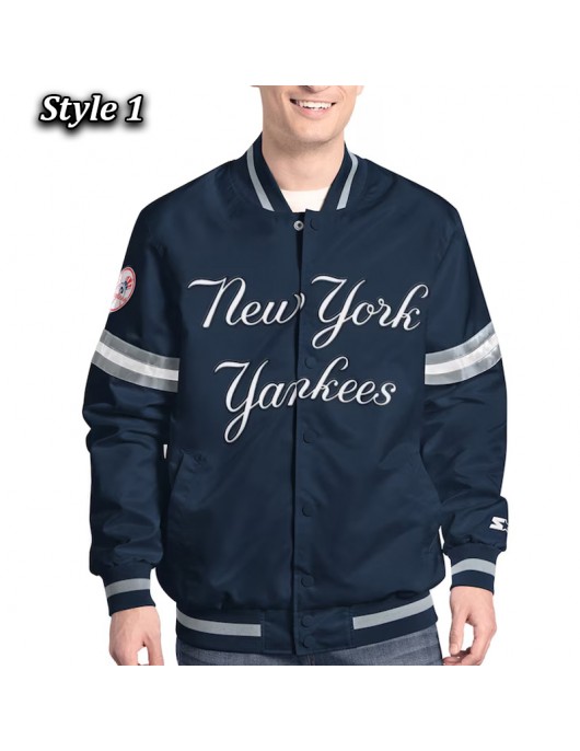 NY Yankees Varsity Scout Satin Jacket