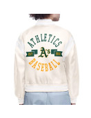 Oakland Athletics Printed Logo Varsity Satin Jacket