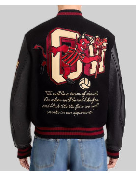Off-White x AC Milan 125th Anniversary Varsity Jacket
