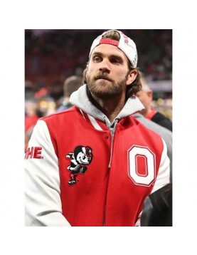 Bryce Harper Ohio State Wool Varsity Jacket – Classic College Style