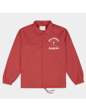 Oklahoma Sooners Football Retro Helmet Coaches Jacket