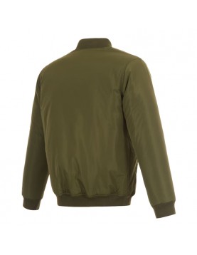 Olive/Orange Chicago Bears Full-Zip Reversible Bomber Jacket