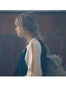 Olympo S01 Amaia Olaberria Bomber Fleece Navy and White Jacket Olympo S01 Amaia Olaberria Bomber Fleece Navy and White Jacket