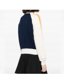 Olympo S01 Amaia Olaberria Bomber Fleece Navy and White Jacket Olympo S01 Amaia Olaberria Bomber Fleece Navy and White Jacket