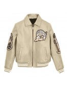 Patched Leather Jacket - Speed Tiger Edition
