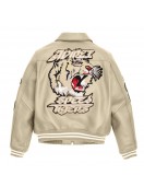 Patched Leather Jacket - Speed Tiger Edition