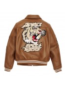 Patched Leather Jacket - Speed Tiger Edition