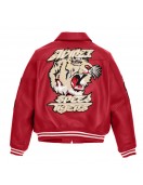 Patched Leather Jacket - Speed Tiger Edition