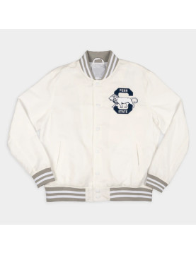 Penn State Nittany Lions White Out Bomber Jacket