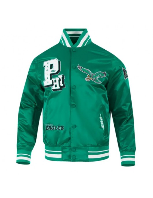 Philadelphia Eagles Best of Classic Rib Satin Jacket