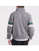Philadelphia Eagles Heather Gray Striped Fleece Jacket