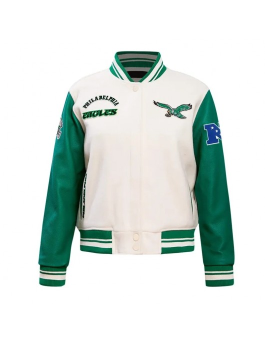 Philadelphia Eagles Mary Kate Morrissey Varsity Jacket