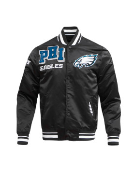 Philadelphia Eagles Mashup Classic Rib Satin Jacket