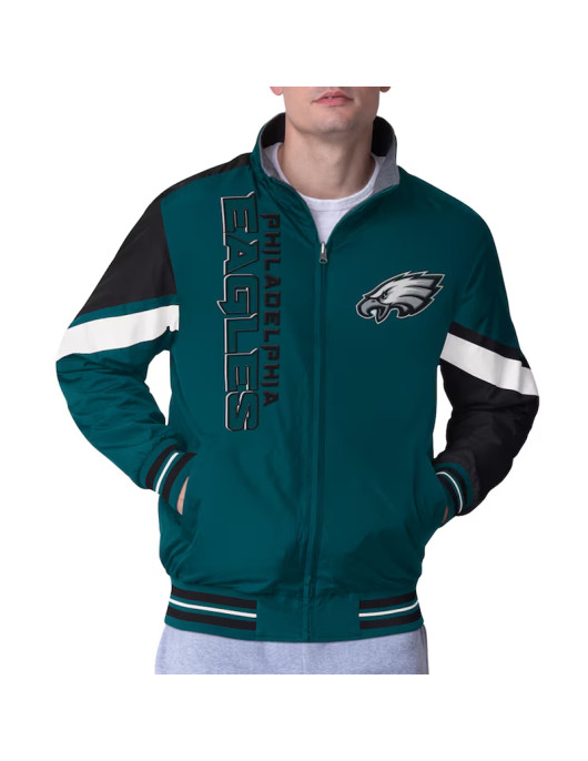Philadelphia Eagles Strong Arm Green Full-Zip Jacket