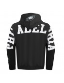 Philadelphia Eagles Wingspan Men's Drop Shoulder Fleece Pullover Hoodie