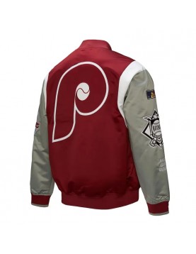 Philadelphia Phillies Cooperstown Team Origins Satin Jacket