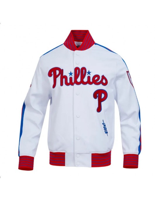 Philadelphia Phillies Game Day White Jacket with Current Logo