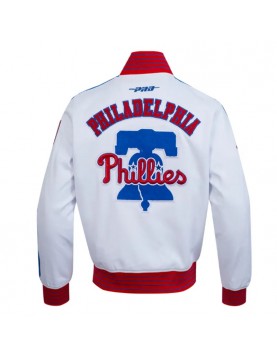 Philadelphia Phillies Game Day White Jacket with Current Logo