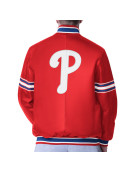 Philadelphia Phillies Red Varsity Leather Jacket