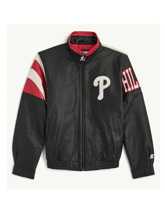 Philadelphia Phillies Retro Full Zip Leather Jacket Philadelphia Phillies Retro Full Zip Leather Jacket