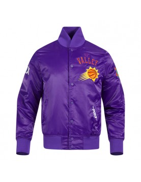 Phoenix Suns 2024/25 City Edition Chenille Purple Satin Jacket