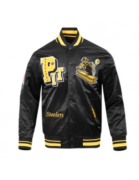 Pittsburgh Steelers Best of Classic Rib Satin Jacket