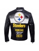 Pittsburgh Steelers Men's Moto Jacket Pittsburgh Steelers Men's Moto Jacket