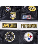 Pittsburgh Steelers Men's Moto Jacket Pittsburgh Steelers Men's Moto Jacket