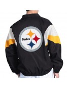 Pittsburgh Steelers Yard Line Black Full-Zip Jacket