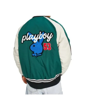 Playboy Varsity Green Jacket