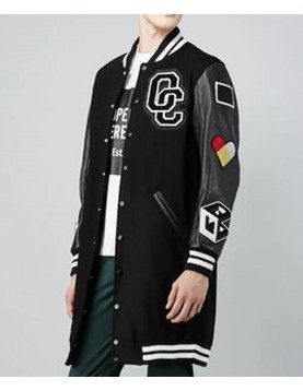 Post To Be Omarion Opening Ceremony Long Letterman Jacket