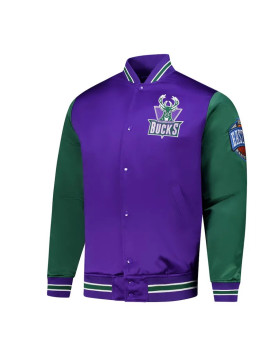 Primetime Milwaukee Bucks Purple and Green Jacket